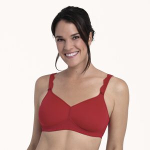 Anita | Beugelloze Spacer BH | met prothesehoesjes | Rood | Selma 4731x