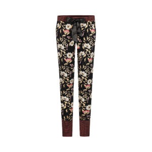 Charlie Choe | Lounge Broek | Bloemen Zwart | M61102-38