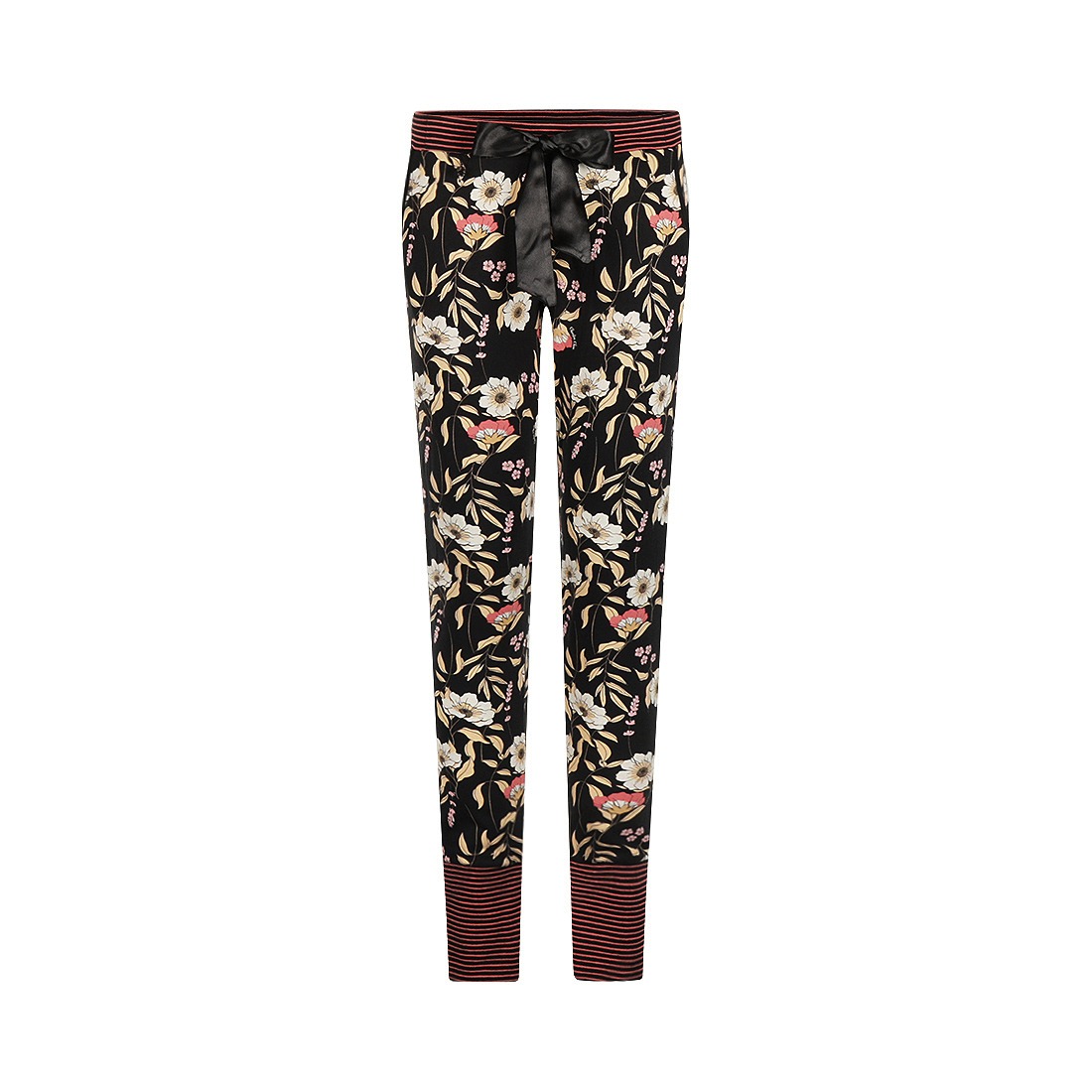 Charlie Choe | Lounge Broek | Bloemen Zwart | M61102-38