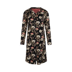 Charlie Choe | Nachthemd | Bloemen Zwart | M61103-38